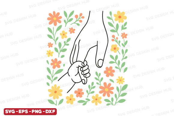 Boho Floral Mother’s Day Gift SVG, Mom