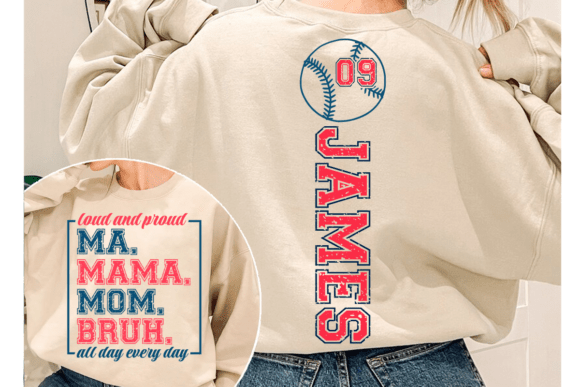 Custom Baseball Mom Bruh SVG, Mothers Day