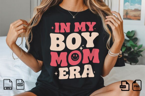 In My Boy Mom Era SVG Design
