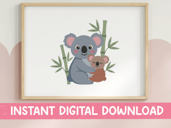 Kawaii Koala Mom Baby SVG: A Designer’s Review