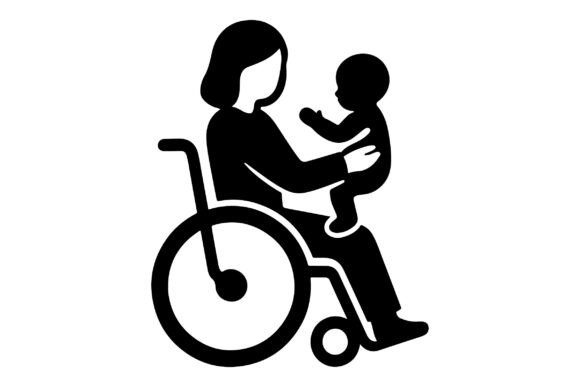 Mom Silhouette SVG Clipart Sublimation