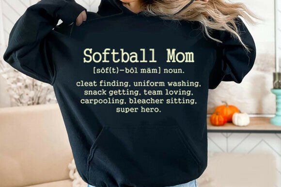 Softball Mom Definition SVG