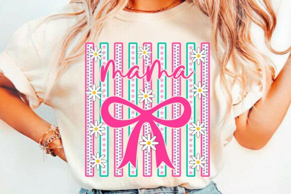 Striped Mama SVG, Mom PNG